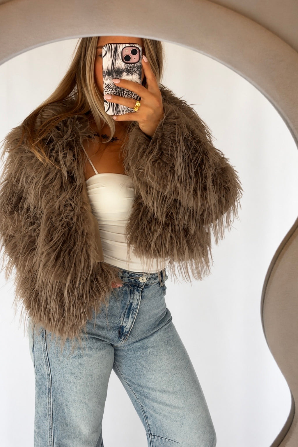 THE CLOË FAUX FUR JACKET